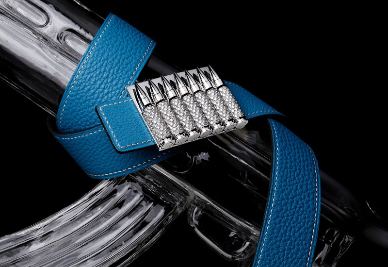 World's most expensive belt made from platinum and diamonds goes
