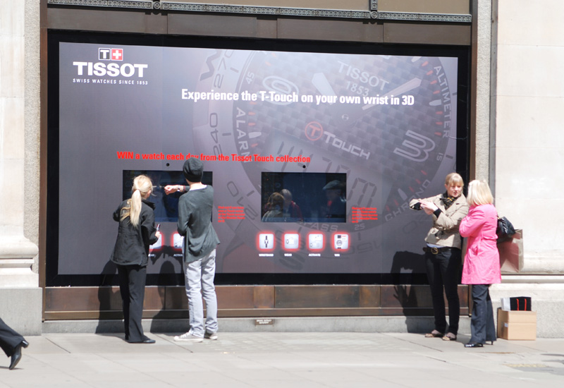 Tissot takes over Selfridges with 3D window