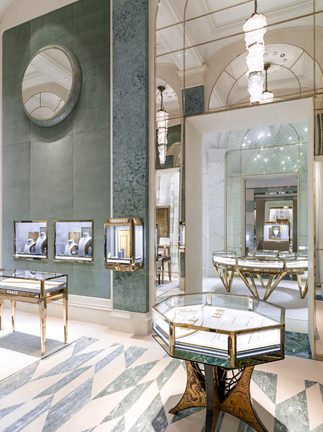 Mirrors For Days in Gaff's New Parisian Store Designed by Peter Marino