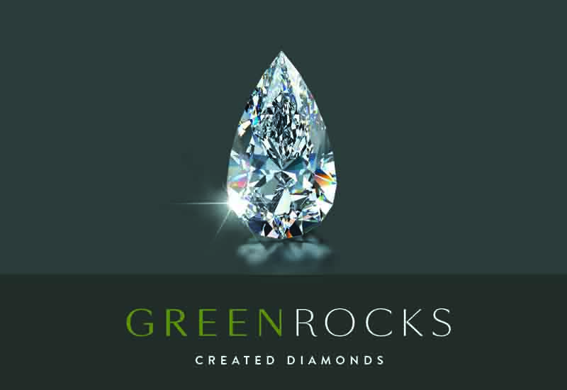 Green on sale rocks diamonds