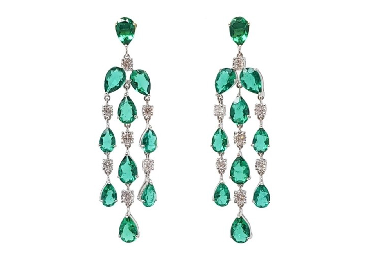 H samuel emerald on sale earrings