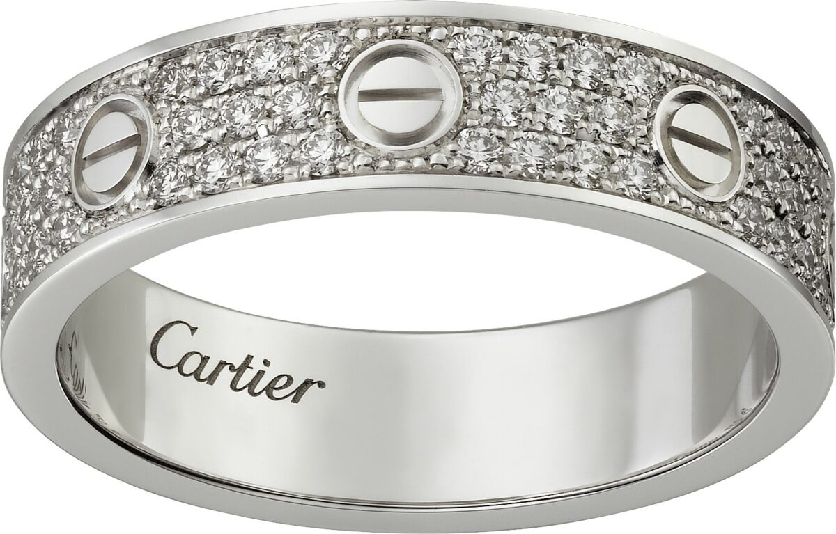 Celebrities wearing cartier love on sale ring