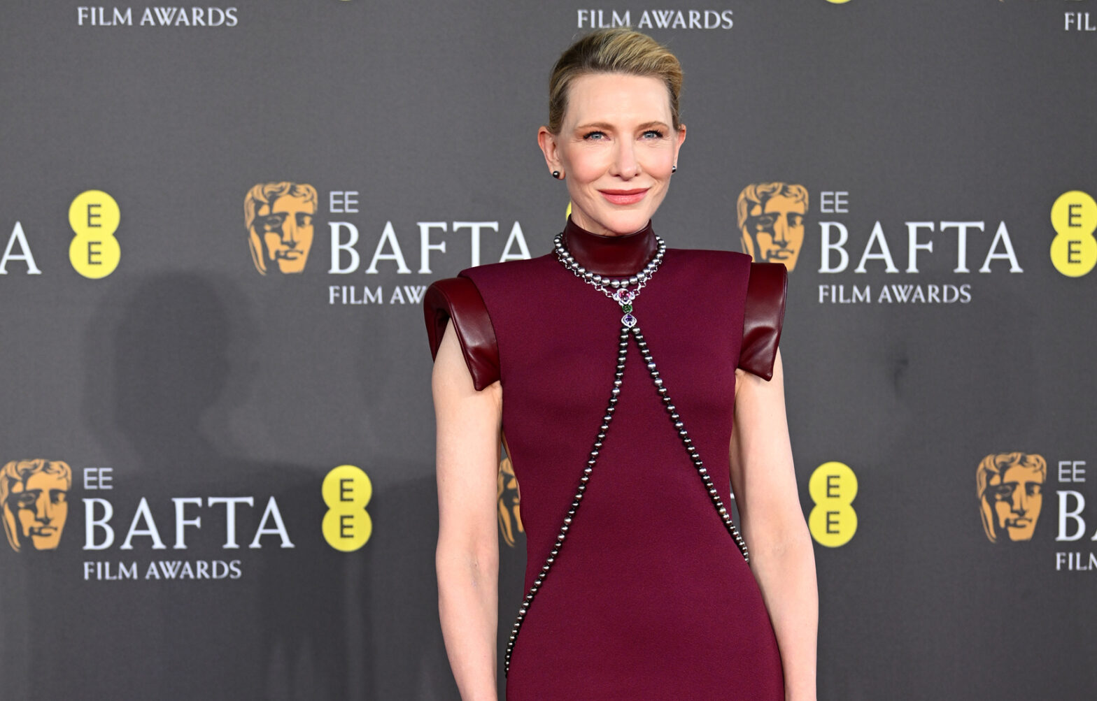 Cate Blanchett wears custom Louis Vuitton jewels to BAFTAs